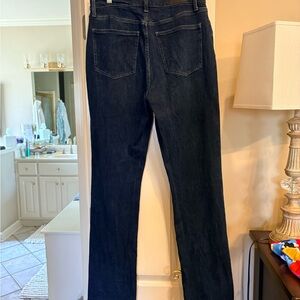 pistola Black Straight-Leg Jeans with Light Neutral Nails